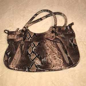 Faux snake skin purse